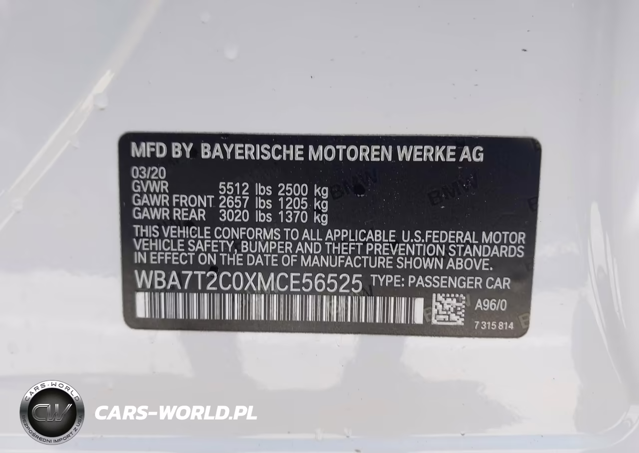 2021 BMW 740I VIN:WBA7T2C0XMCE56525 - 9