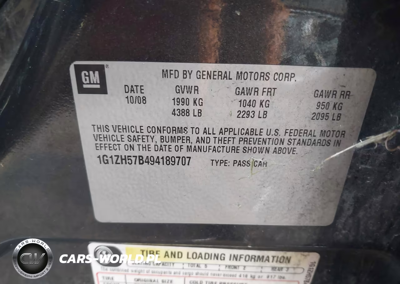2009 Chevrolet Malibu Lt VIN:1G1ZH57B494189707 - 9