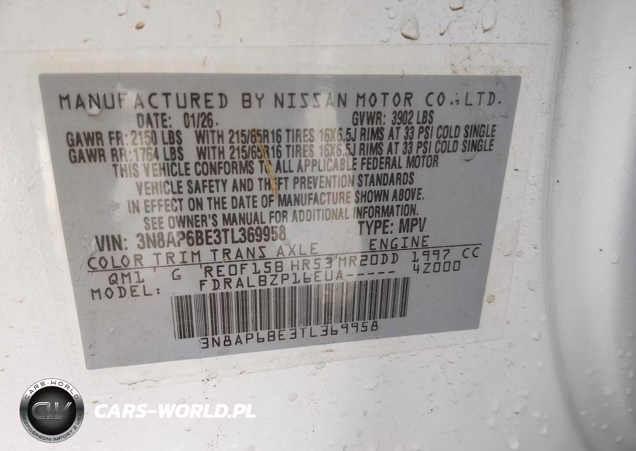 2026 Nissan Kicks S VIN:3N8AP6BE3TL369958 - 9