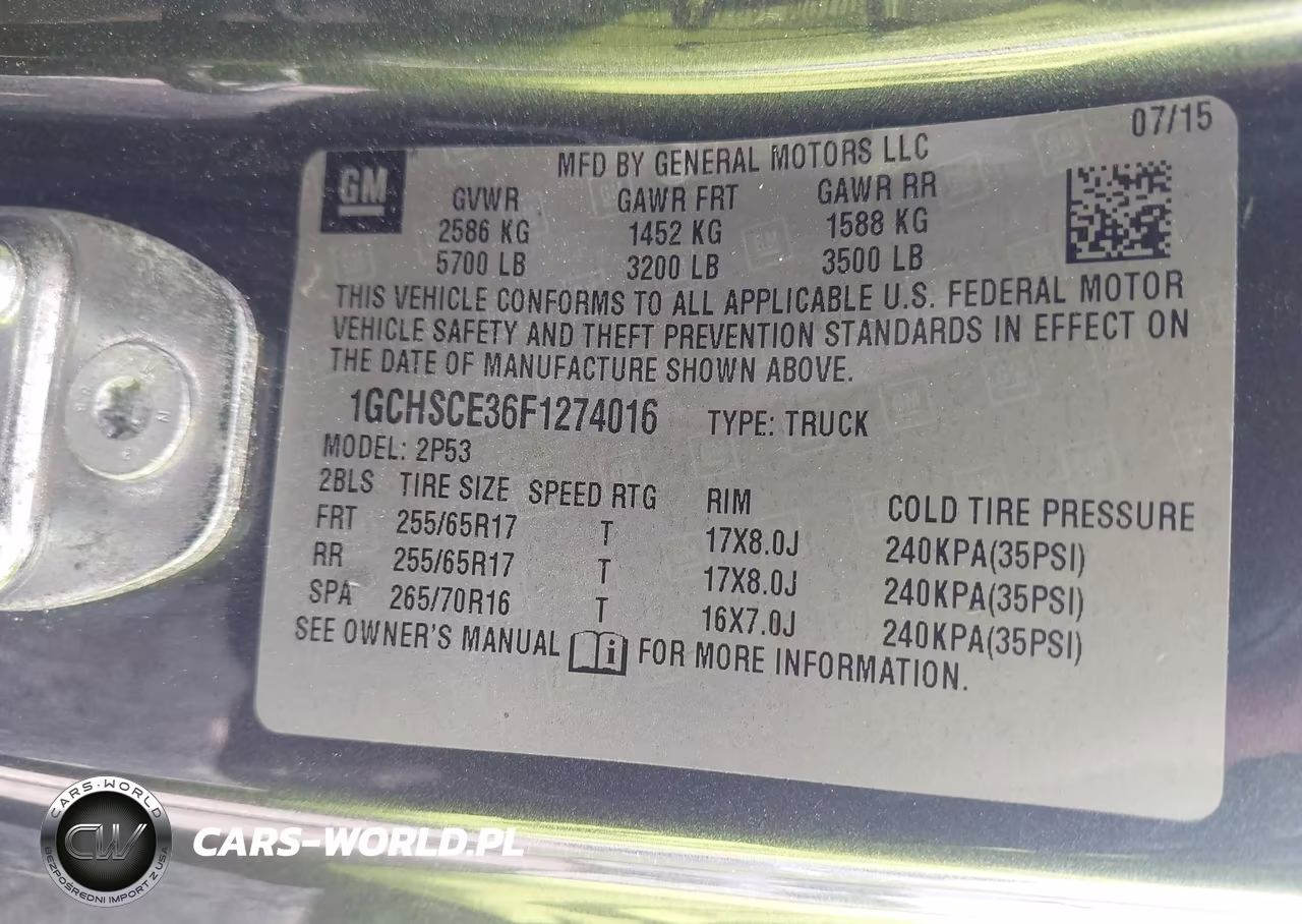2015 Chevrolet Colorado Z71 VIN:1GCHSCE36F1274016 - 9