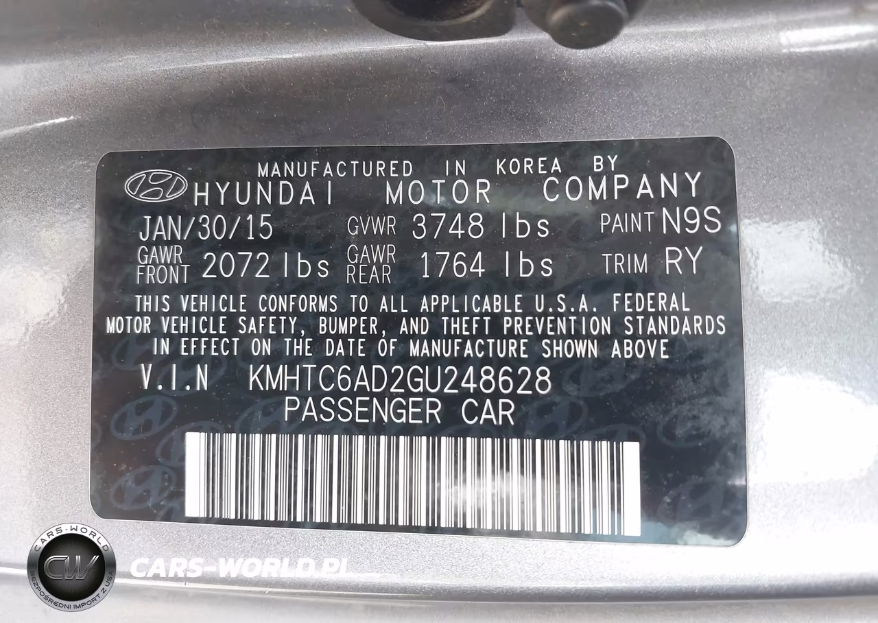 2016 Hyundai Veloster VIN:KMHTC6AD2GU248628 - 9