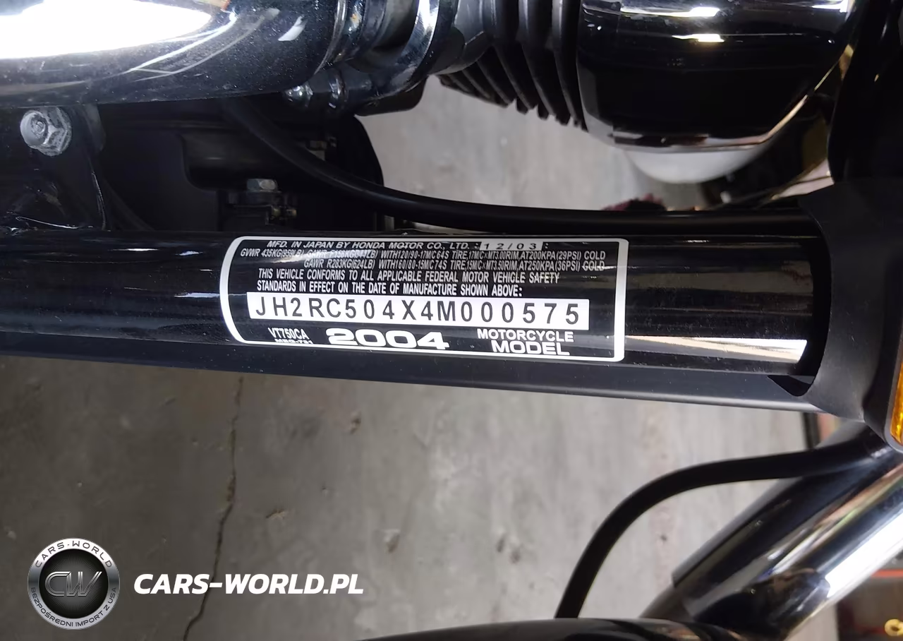 2004 Honda Vt750 Ca VIN:JH2RC504X4M000575 - 10