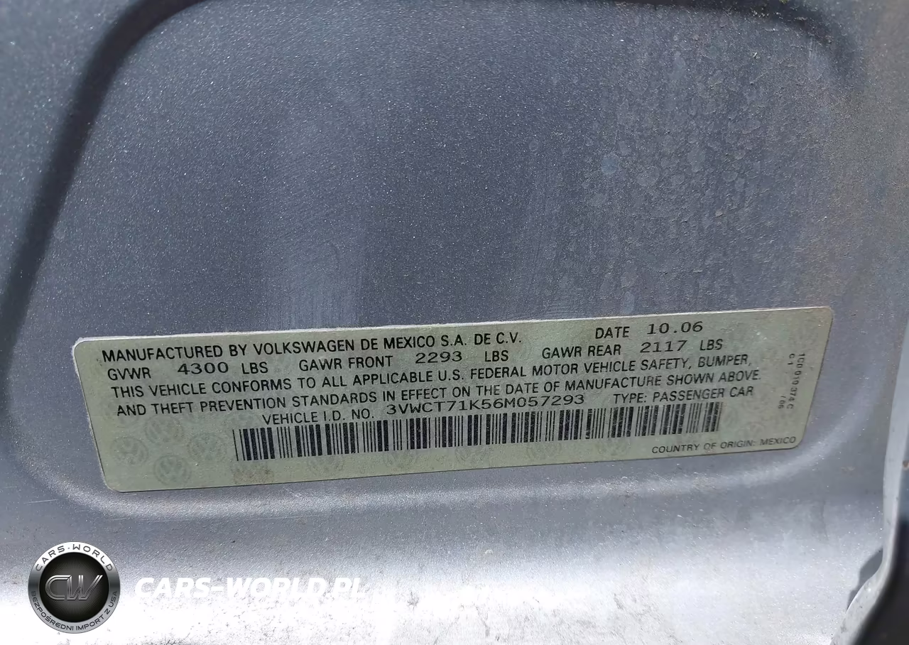 2006 Volkswagen Jetta Diesel VIN:3VWCT71K56M057293 - 9