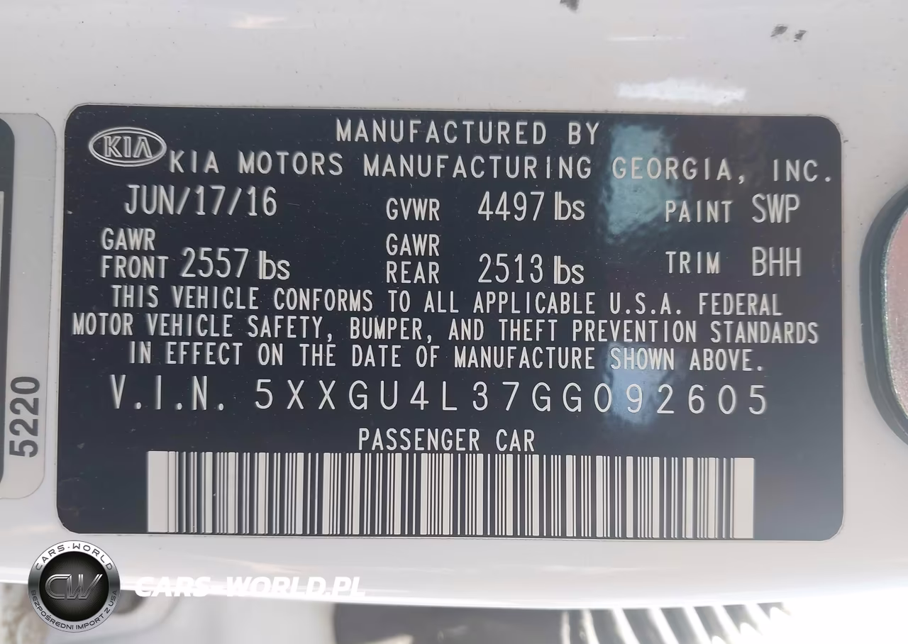 2016 Kia Optima Ex VIN:5XXGU4L37GG092605 - 9
