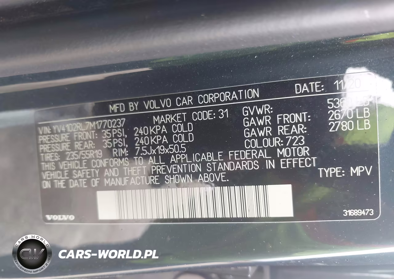 2021 Volvo Xc60 T5 Inscription VIN:YV4102RL7M1770237 - 9