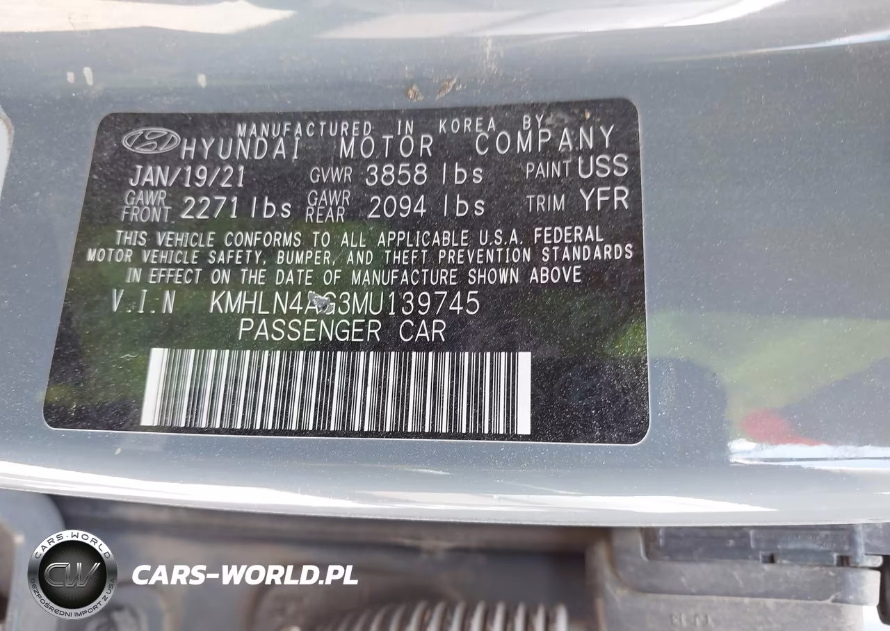2021 Hyundai Elantra Sel VIN:KMHLN4AG3MU139745 - 9