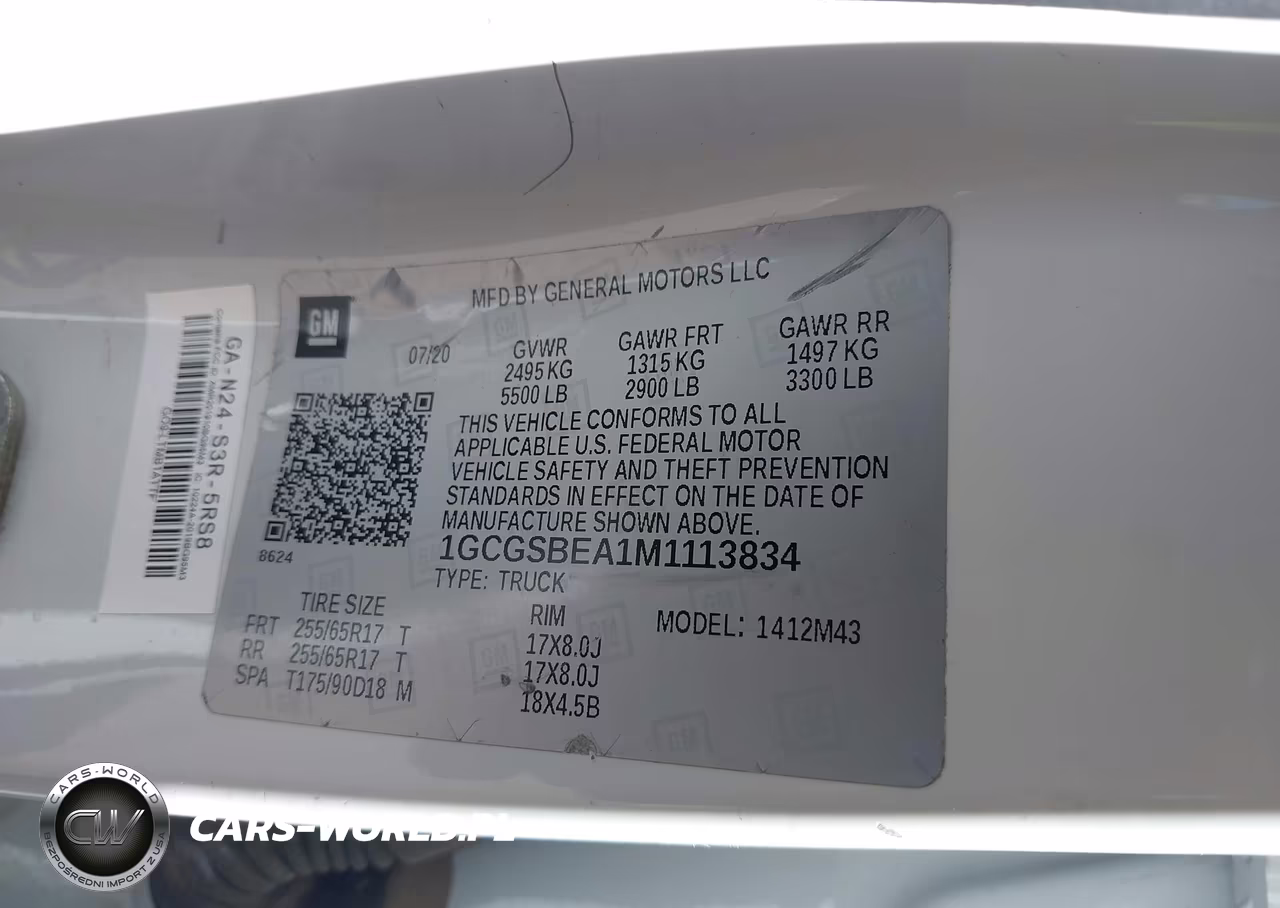 2021 Chevrolet Colorado VIN:1GCGSBEA1M1113834 - 9