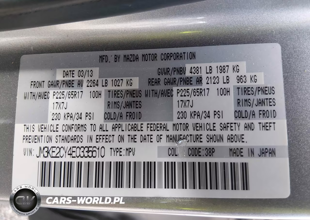 2014 Mazda Cx-5 Touring VIN:JM3KE2CY4E0335610 - 9