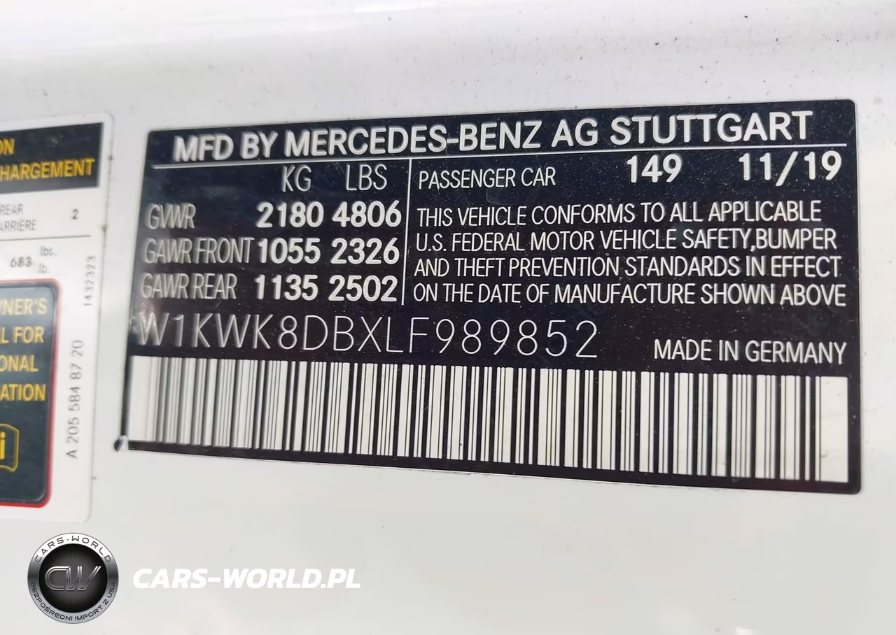2020 Mercedes-Benz C 300 VIN:W1KWK8DBXLF989852 - 9
