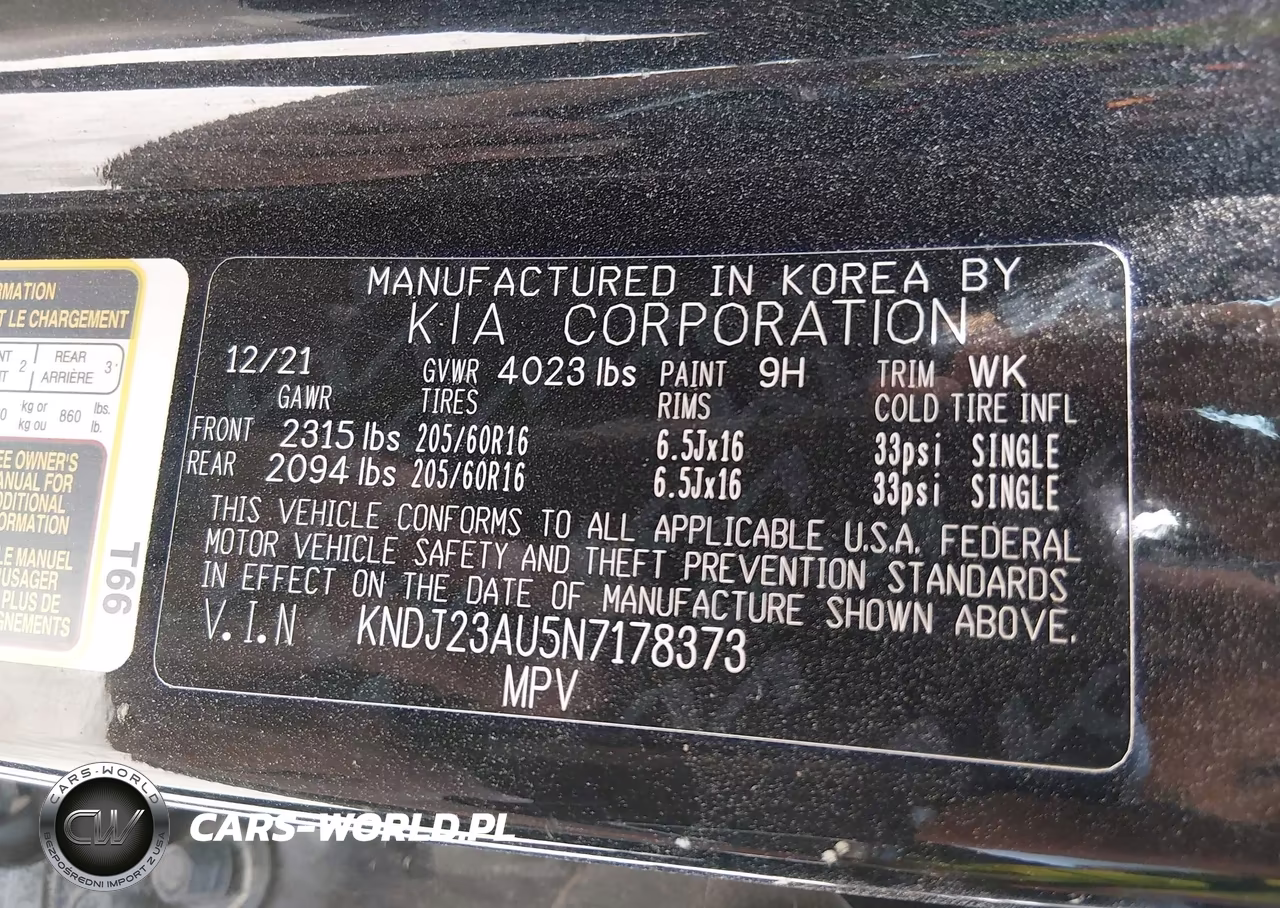 2022 Kia Soul Lx VIN:KNDJ23AU5N7178373 - 9