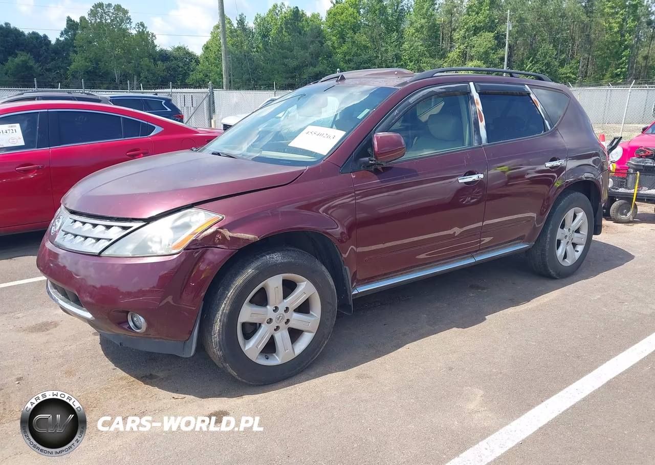 2007 Nissan Murano Sl VIN:JN8AZ08T67W507618 - 2
