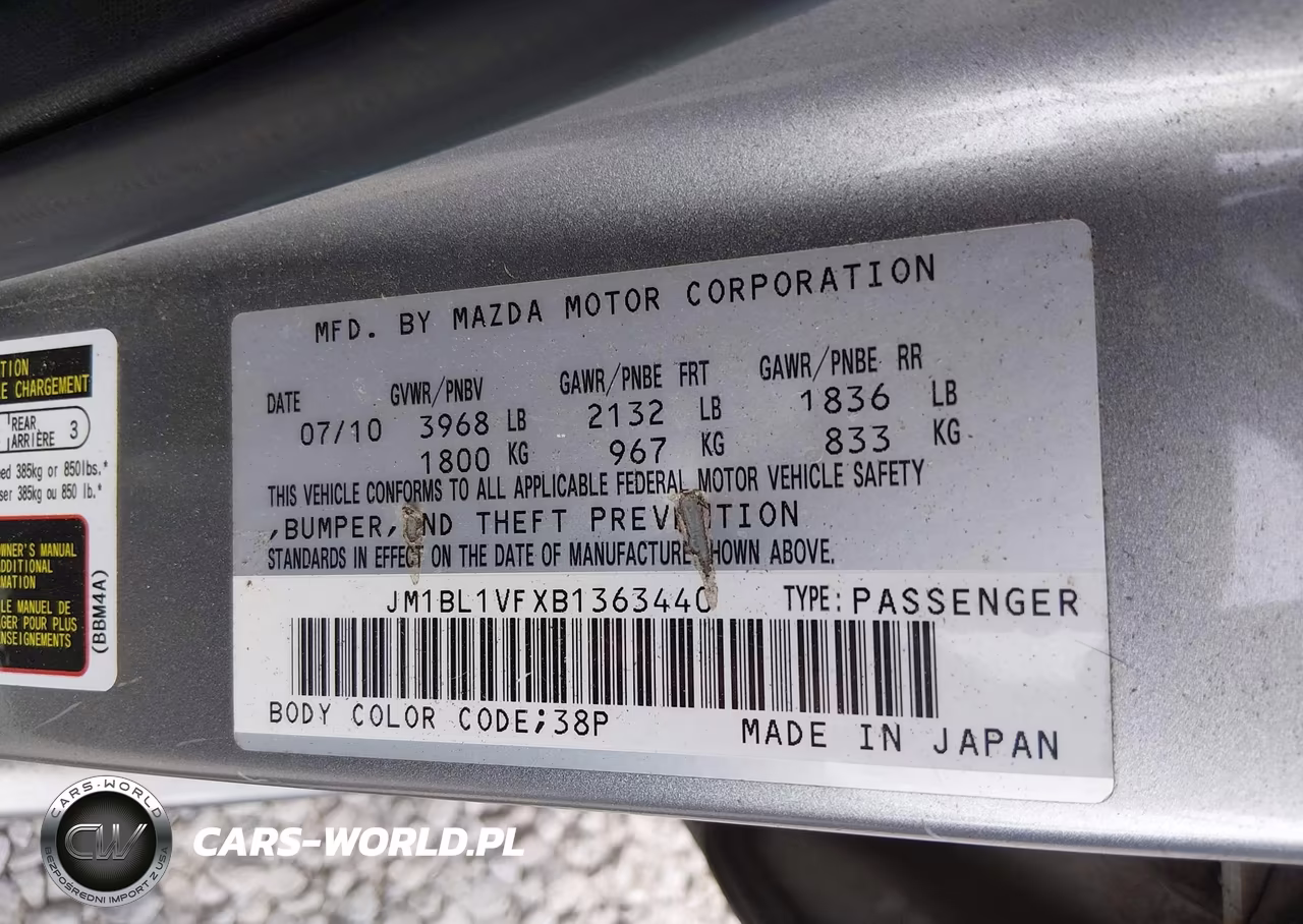 2011 Mazda Mazda3 I Touring VIN:JM1BL1VFXB1363440 - 9