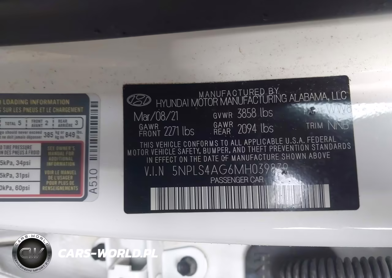 2021 Hyundai Elantra Sel VIN:5NPLS4AG6MH039839 - 9