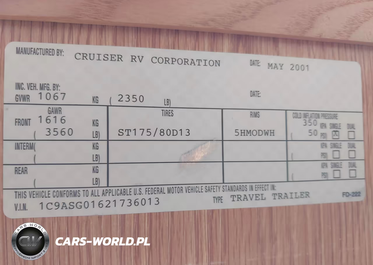 2003 Shadow Cruiser Other VIN:1C9ASG01621736013 - 9