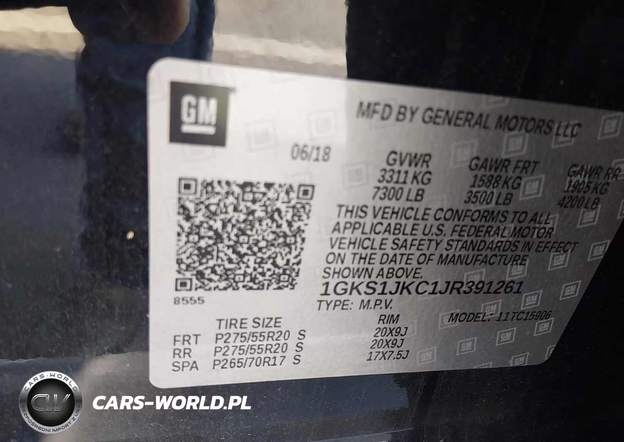 2018 GMC Yukon Xl Slt Standard Edition VIN:1GKS1JKC1JR391261 - 9