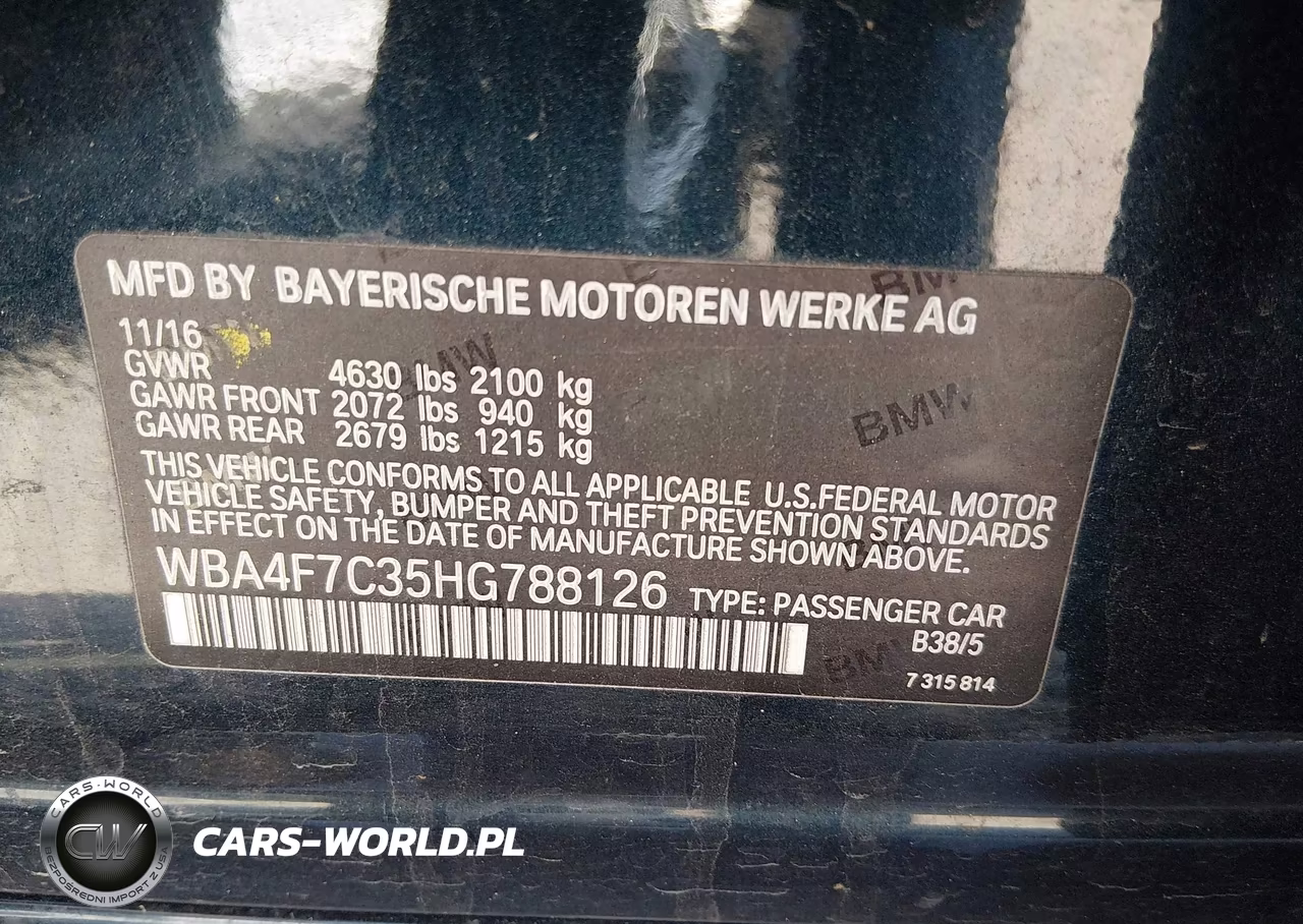 2017 BMW 430I Gran Coupe VIN:WBA4F7C35HG788126 - 9
