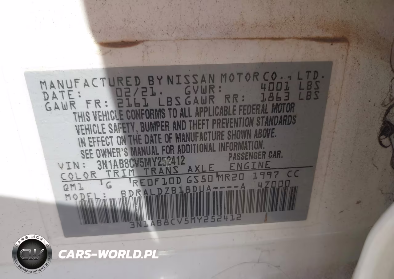 2021 Nissan Sentra Sv Xtronic Cvt VIN:3N1AB8CV5MY252412 - 9