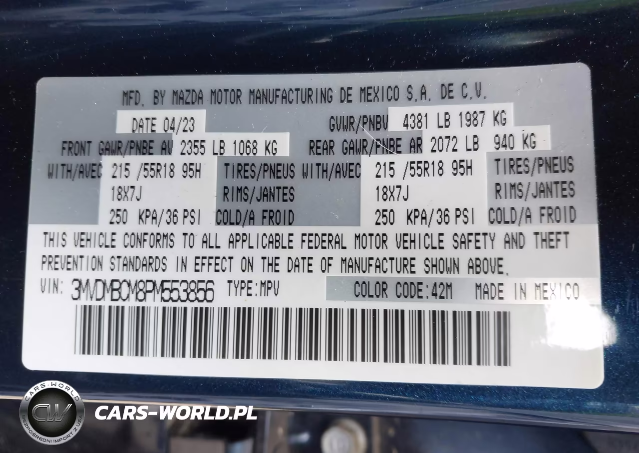 2023 Mazda Cx-30 2.5 S Preferred VIN:3MVDMBCM8PM553856 - 9