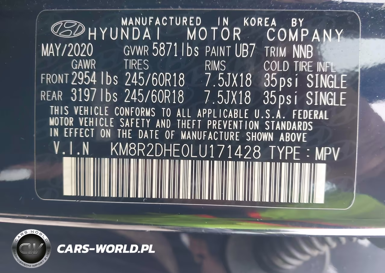 2020 Hyundai Palisade Sel VIN:KM8R2DHE0LU171428 - 9