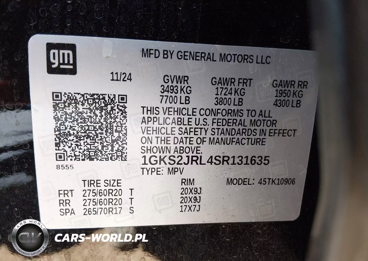 2025 GMC Yukon Xl 4Wd Denali VIN:1GKS2JRL4SR131635 - 9