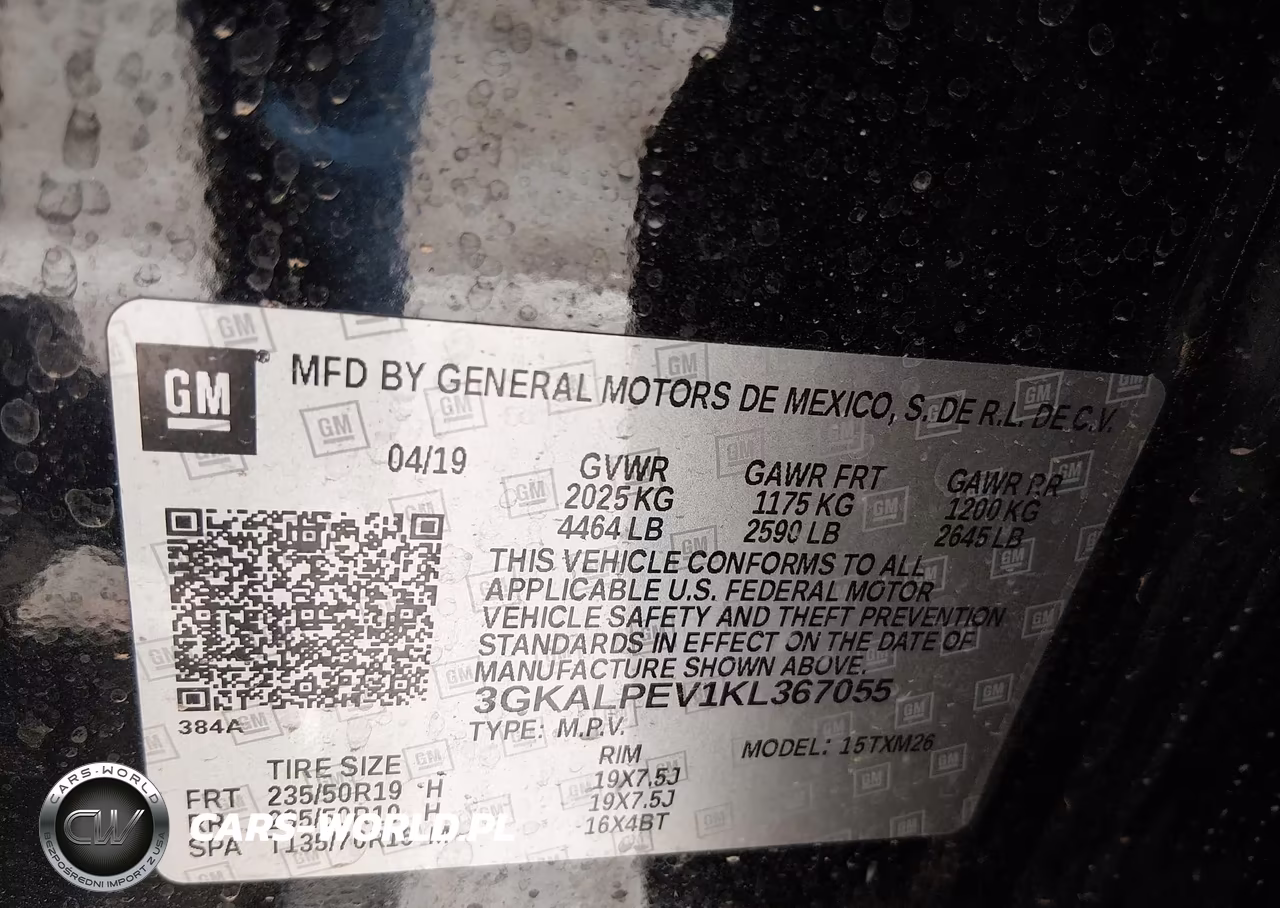 2019 GMC Terrain Slt VIN:3GKALPEV1KL367055 - 9