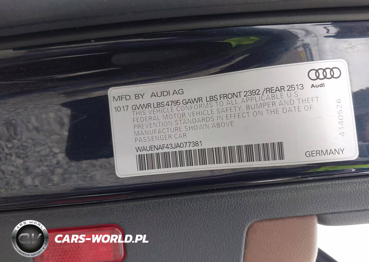 2018 Audi A4 2.0T Premium-2.0T Tech Premium VIN:WAUENAF43JA077381 - 9