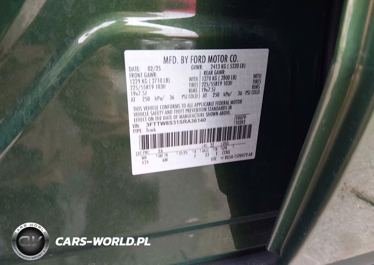 2025 Ford Maverick Lariat VIN:3FTTW8S31SRA36140 - 9