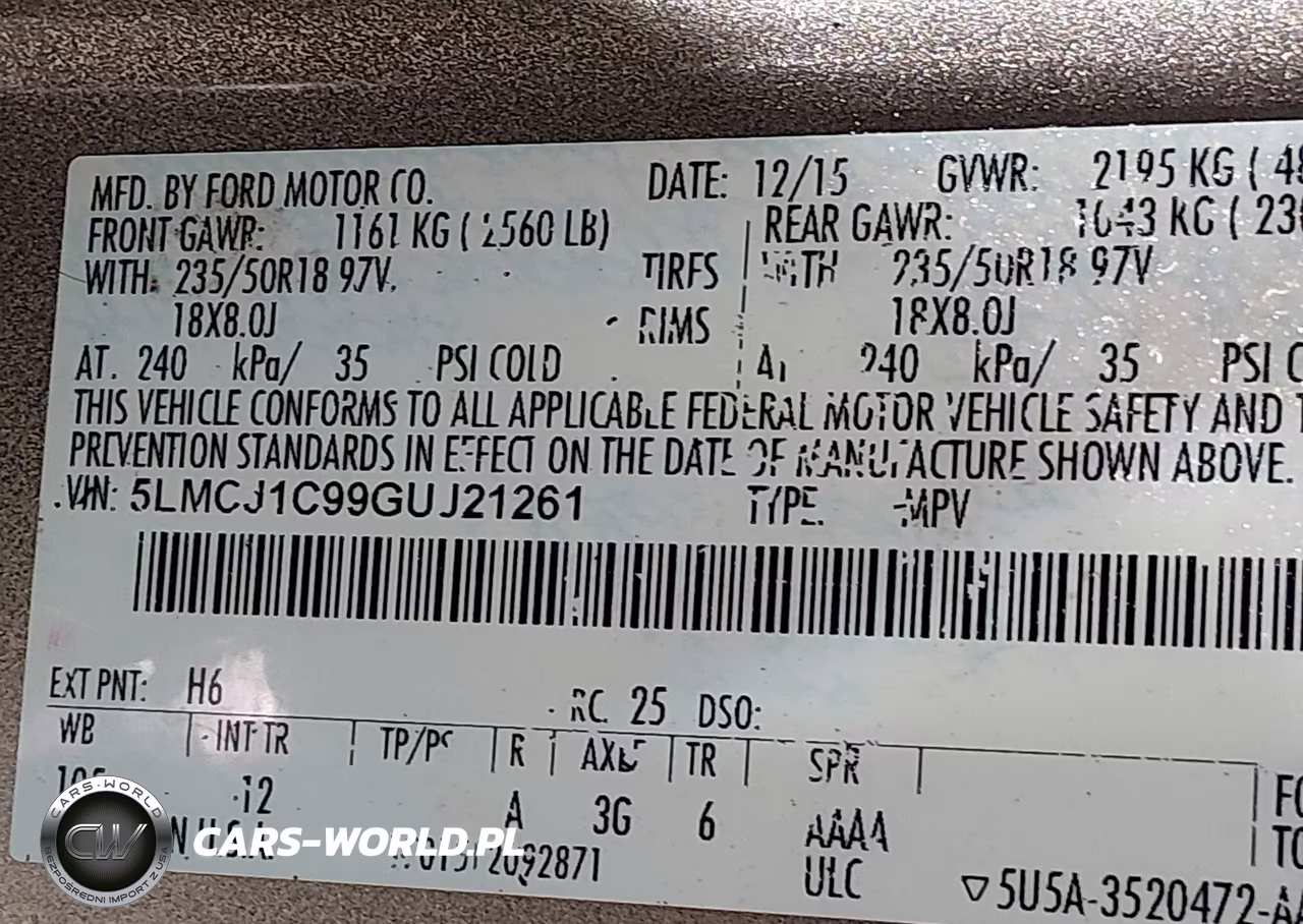 2016 Lincoln Mkc Premier VIN:5LMCJ1C99GUJ21261 - 9