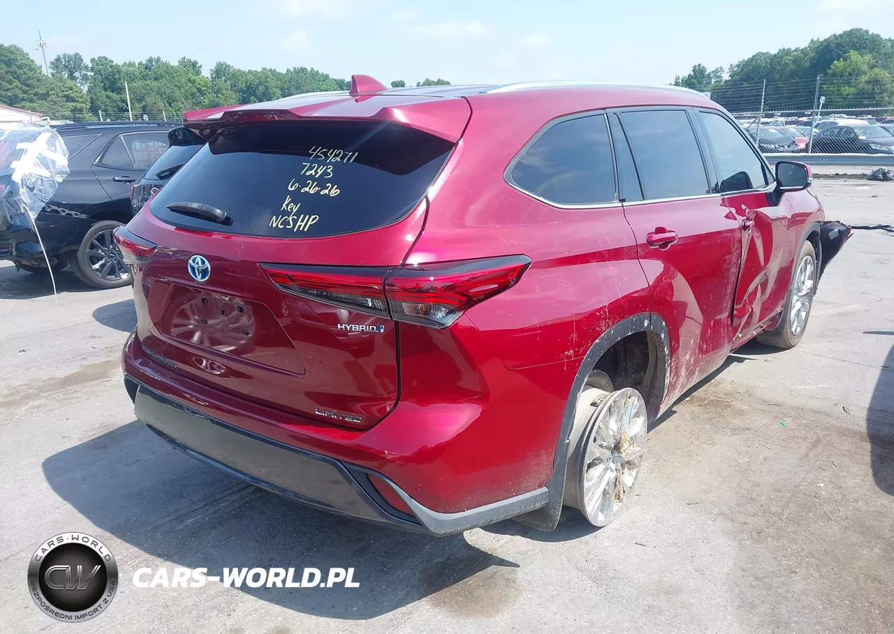 2022 Toyota Highlander Hybrid Limited VIN:5TDXBRCHXNS557243 - 4
