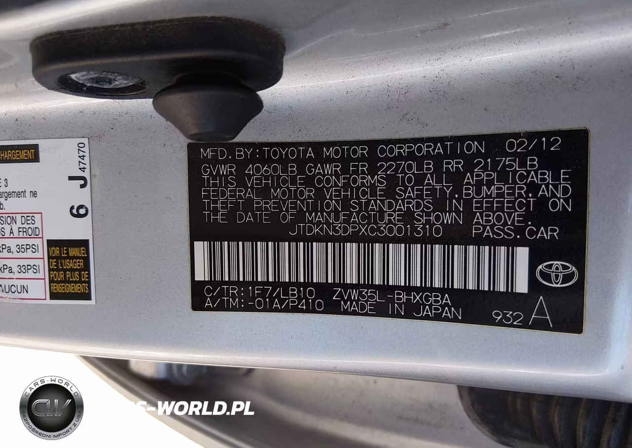 2012 Toyota Prius Plug-In Advanced VIN:JTDKN3DPXC3001310 - 9