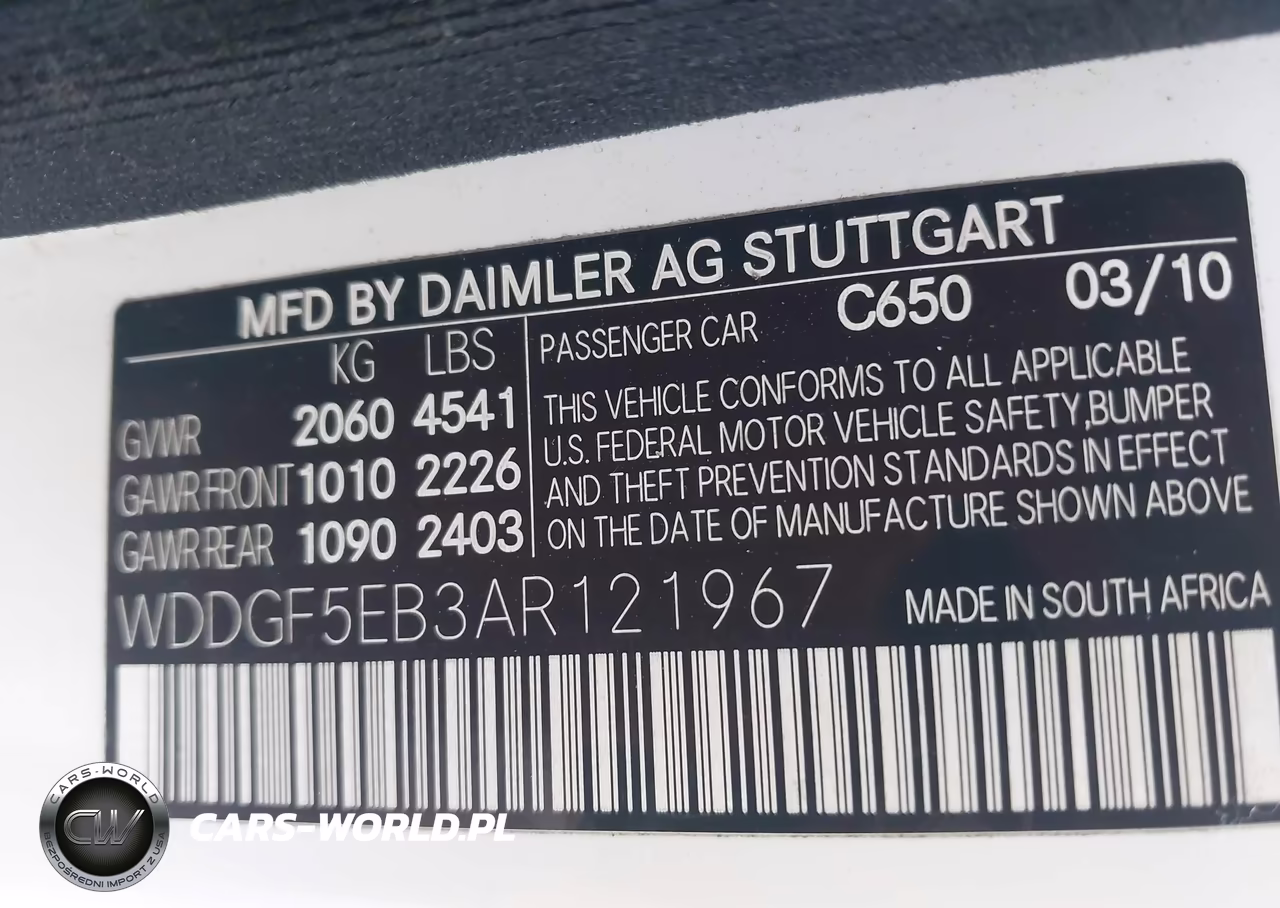 2010 Mercedes-Benz C 300 Luxury-Sport VIN:WDDGF5EB3AR121967 - 9