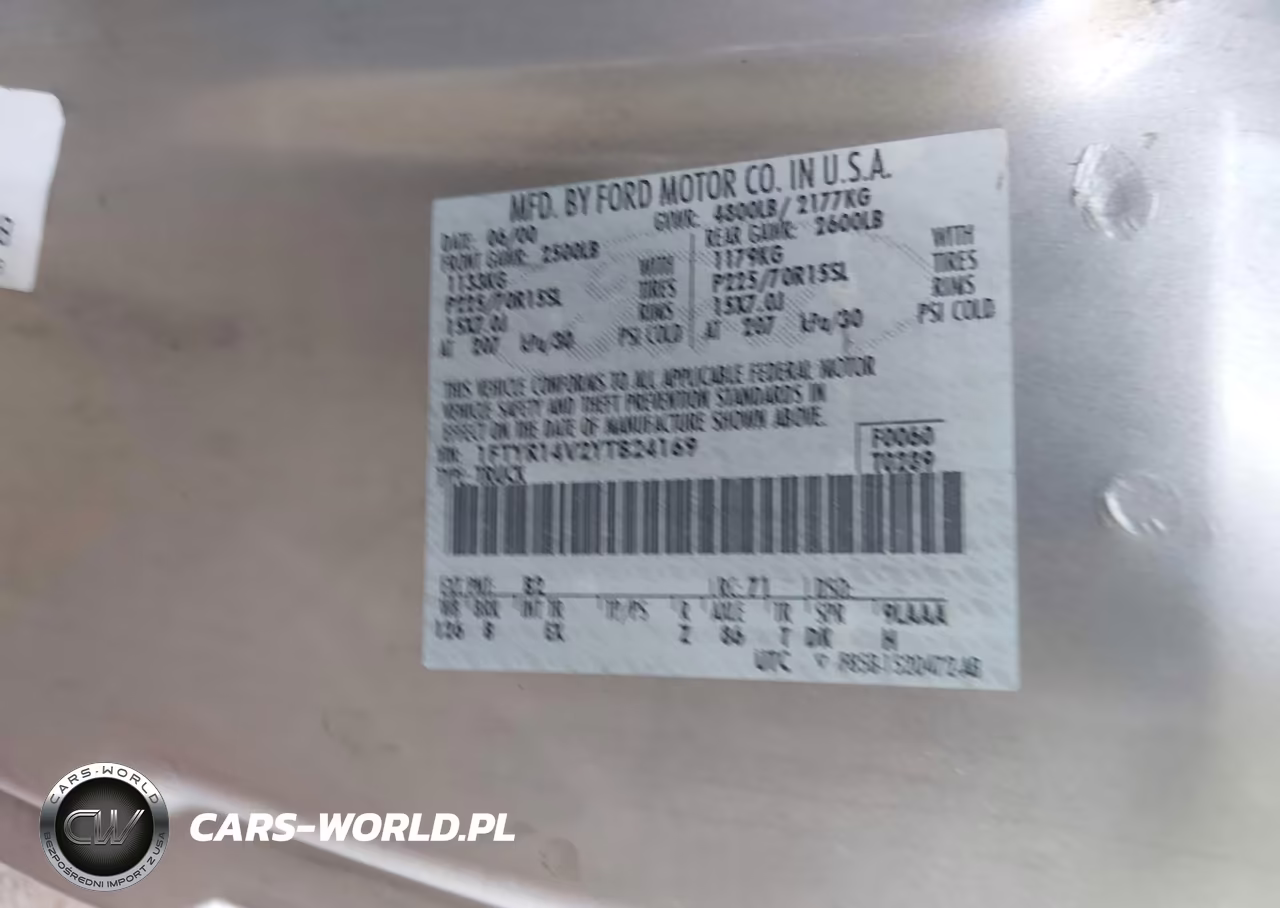 2000 Ford Ranger Xl-Xlt VIN:1FTYR14V2YTB24169 - 9