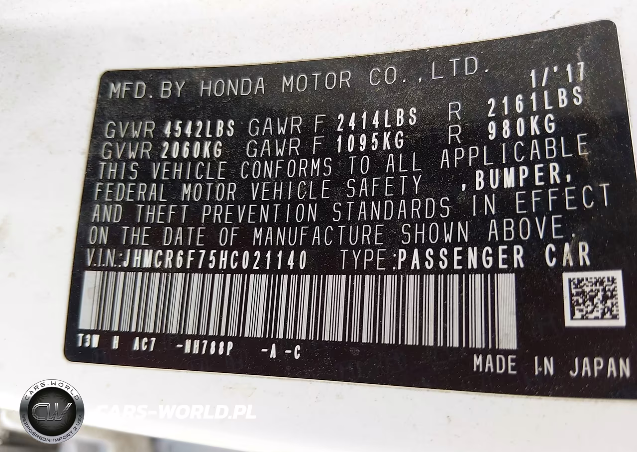2017 Honda Accord Hybrid Touring VIN:JHMCR6F75HC021140 - 9