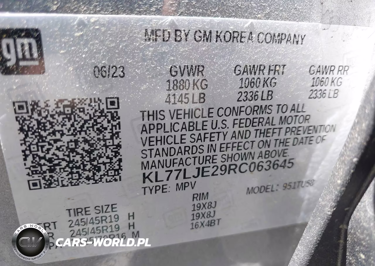 2024 Chevrolet Trax Fwd 2Rs VIN:KL77LJE29RC063645 - 9