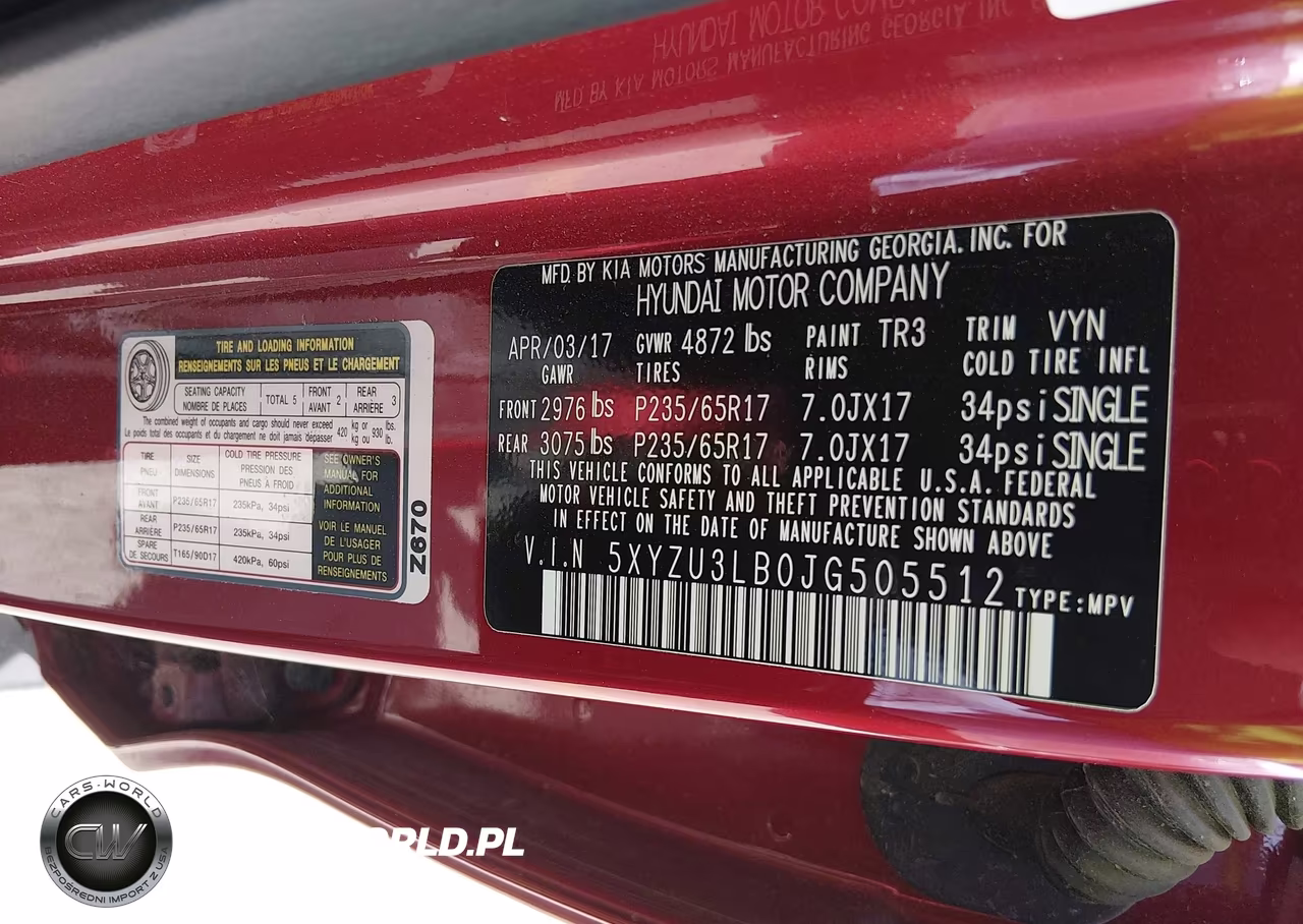 2018 Hyundai Santa Fe Sport 2.4L VIN:5XYZU3LB0JG505512 - 9