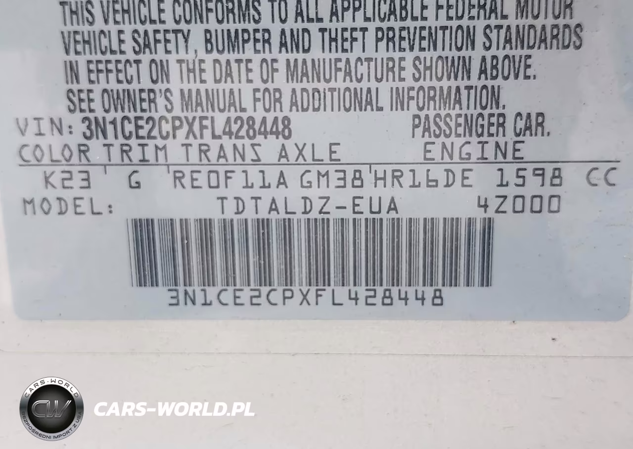 2015 Nissan Versa Note Sv VIN:3N1CE2CPXFL428448 - 9