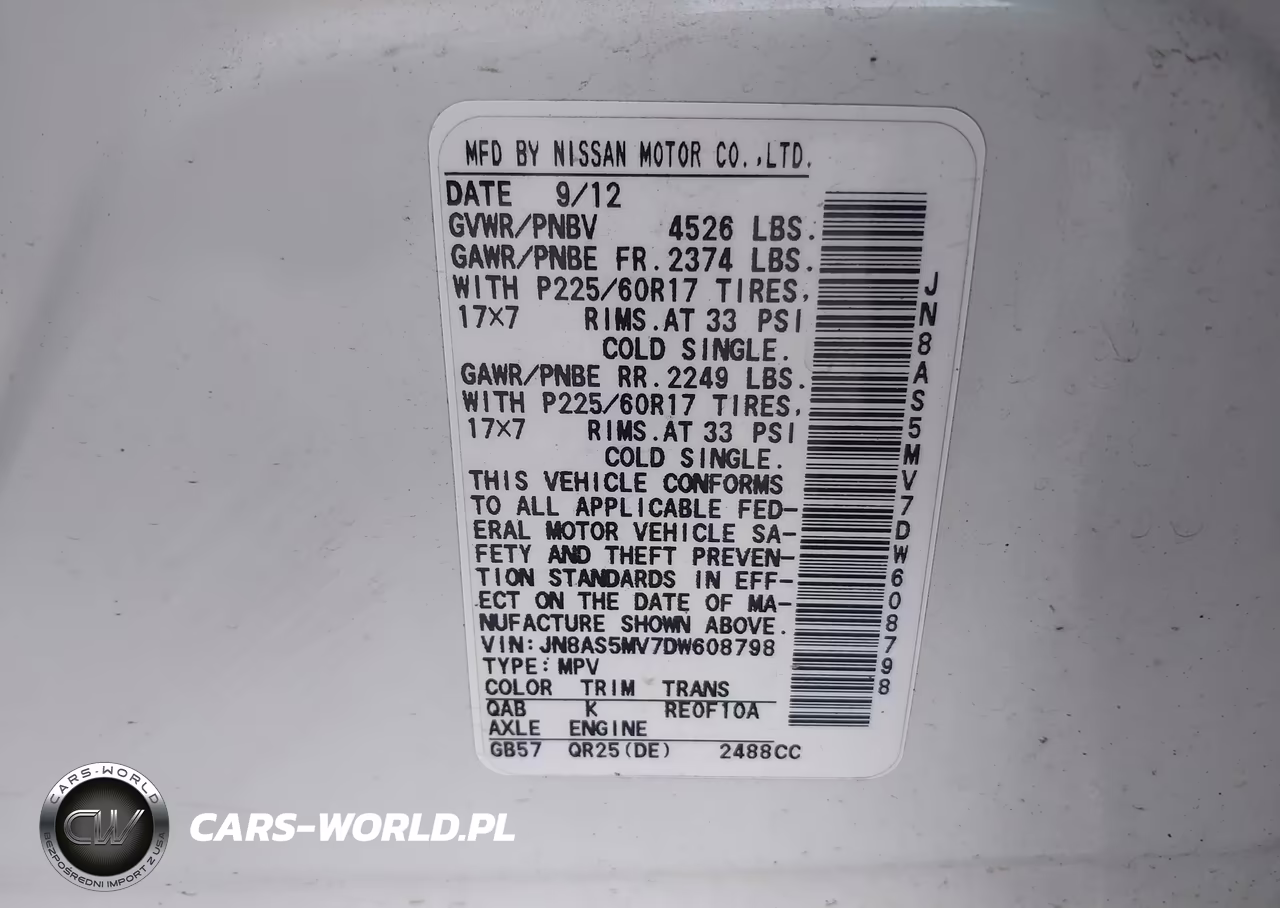 2013 Nissan Rogue Sv VIN:JN8AS5MV7DW608798 - 9