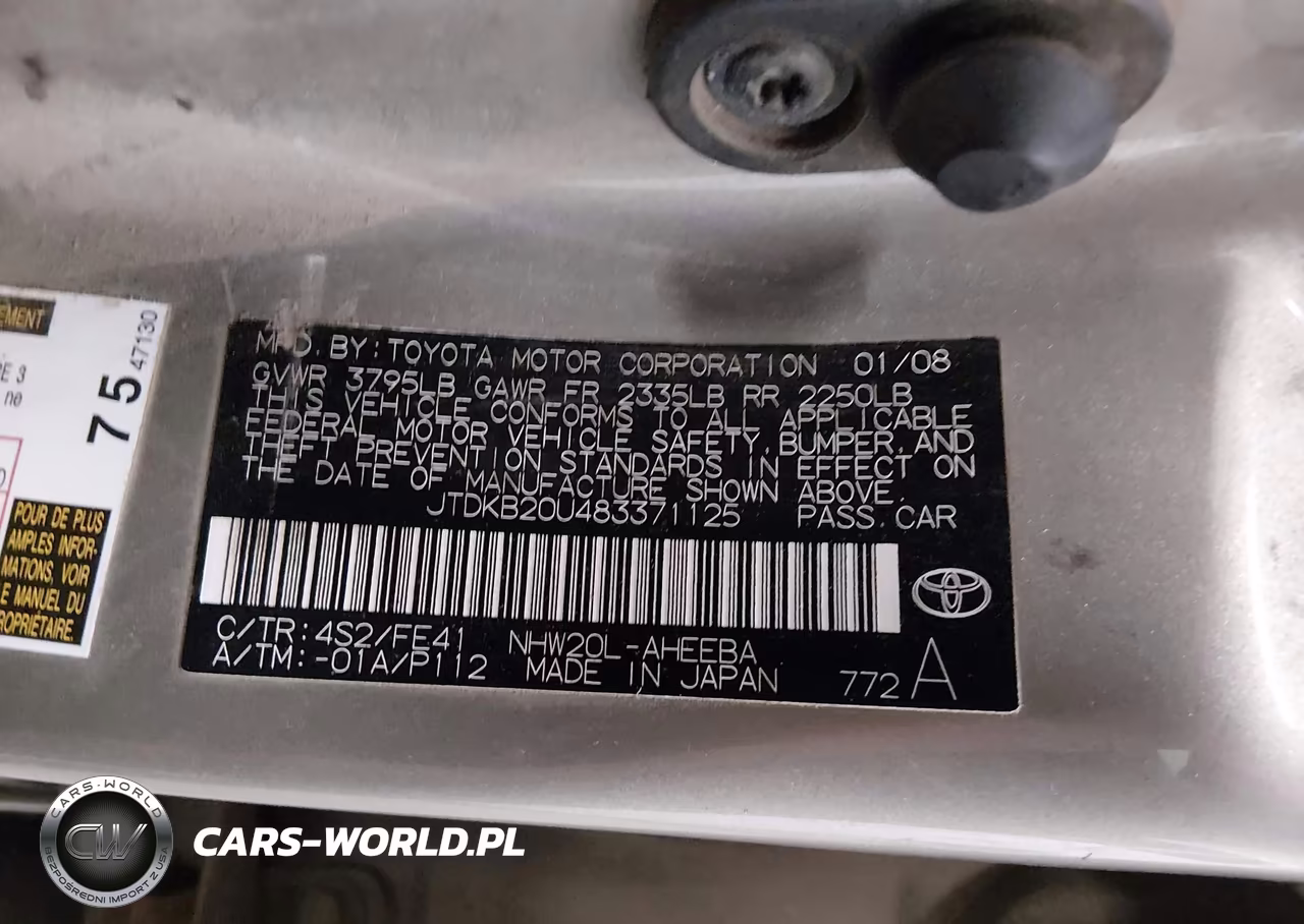 2008 Toyota Prius VIN:JTDKB20U483371125 - 9