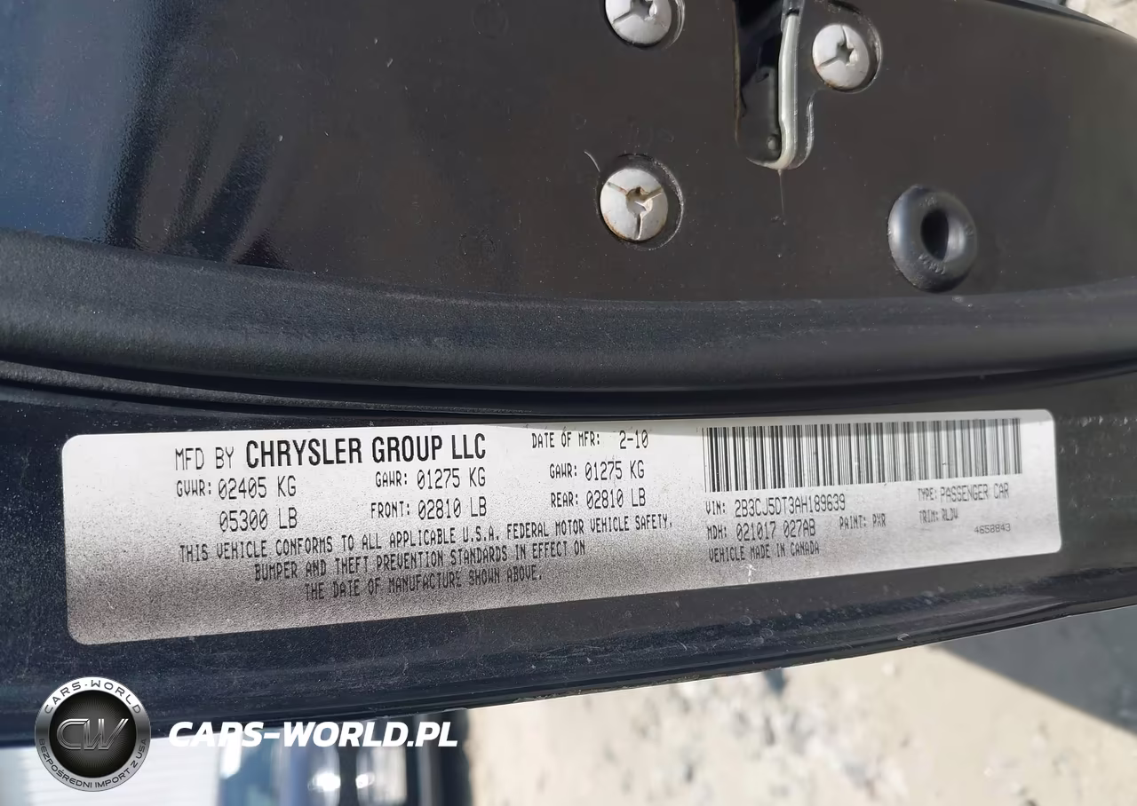 2010 Dodge Challenger R-T VIN:2B3CJ5DT3AH189639 - 9