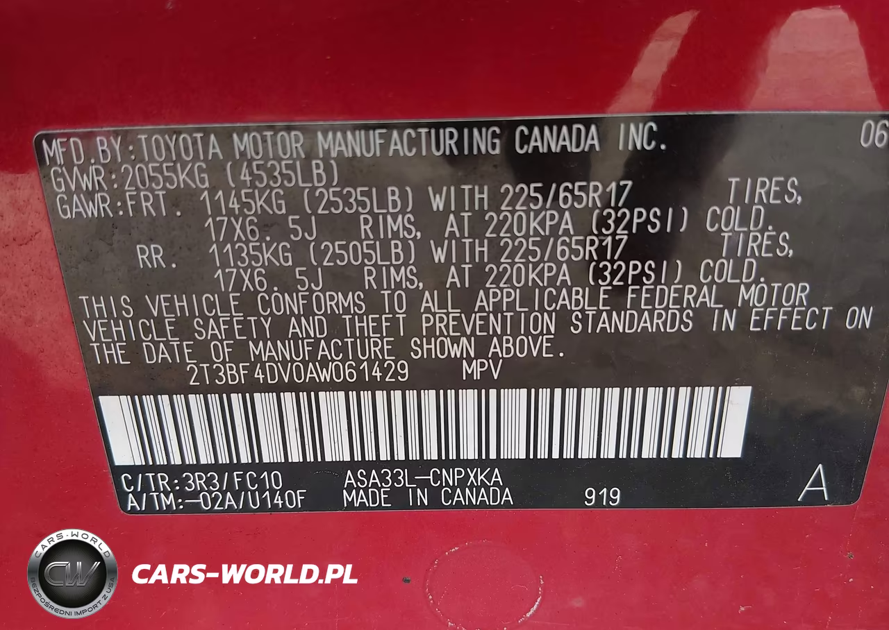 2010 Toyota Rav4 VIN:2T3BF4DV0AW061429 - 9