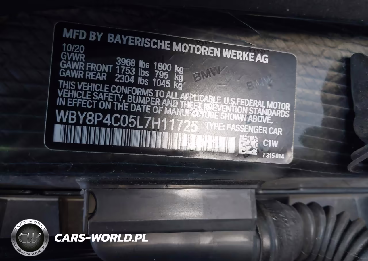 2020 BMW I3 120Ah W-Range Extender VIN:WBY8P4C05L7H11725 - 9