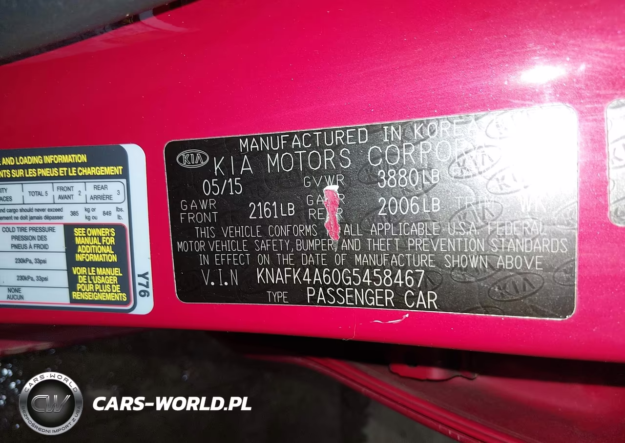 2016 Kia Forte Lx VIN:KNAFK4A60G5458467 - 9