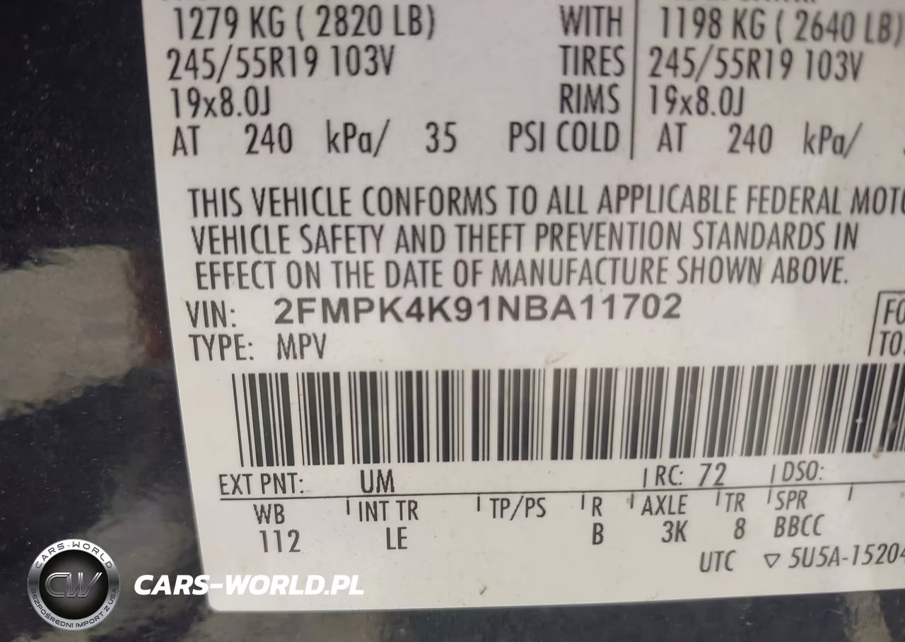 2022 Ford Edge Titanium VIN:2FMPK4K91NBA11702 - 9