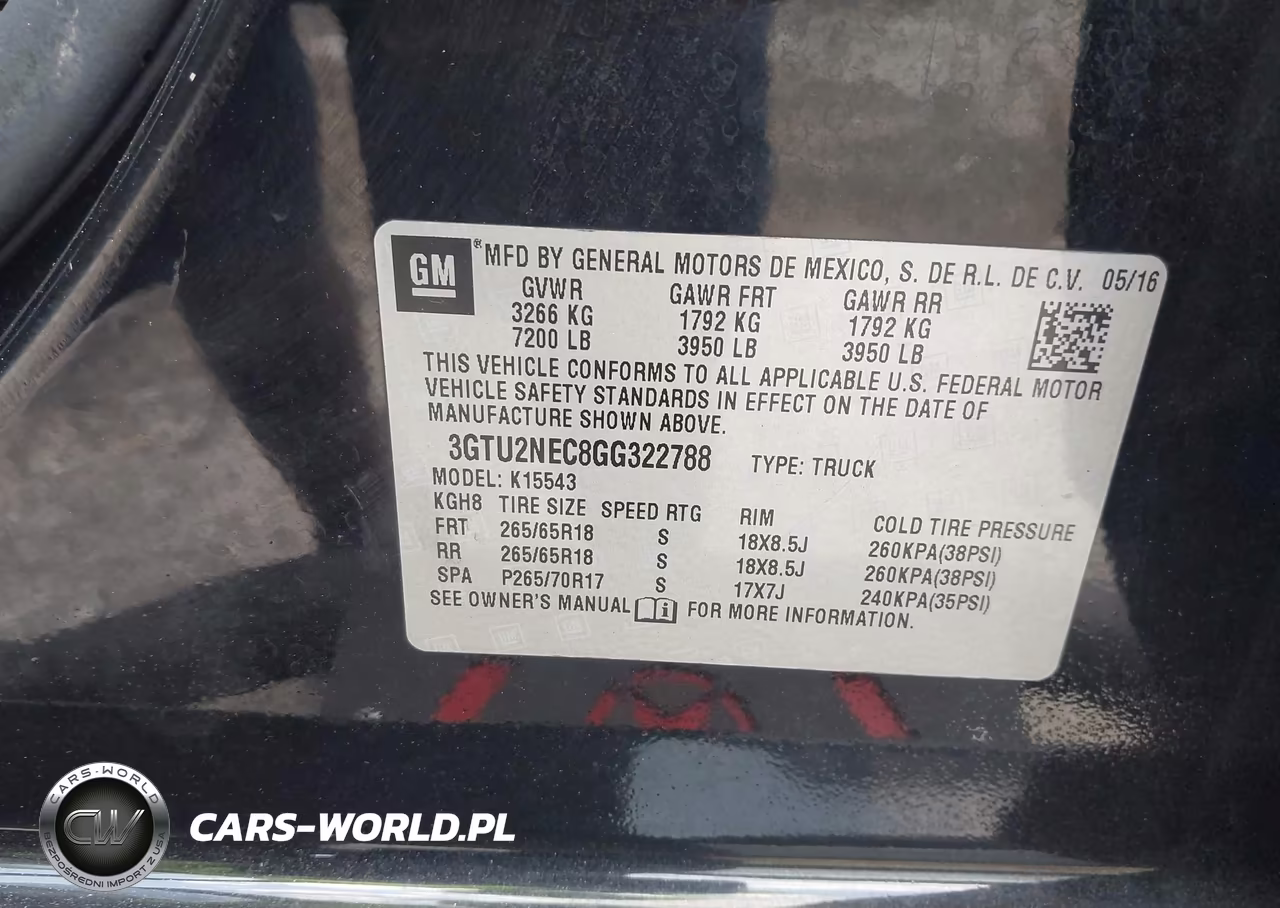 2016 GMC Sierra 1500 Slt VIN:3GTU2NEC8GG322788 - 9