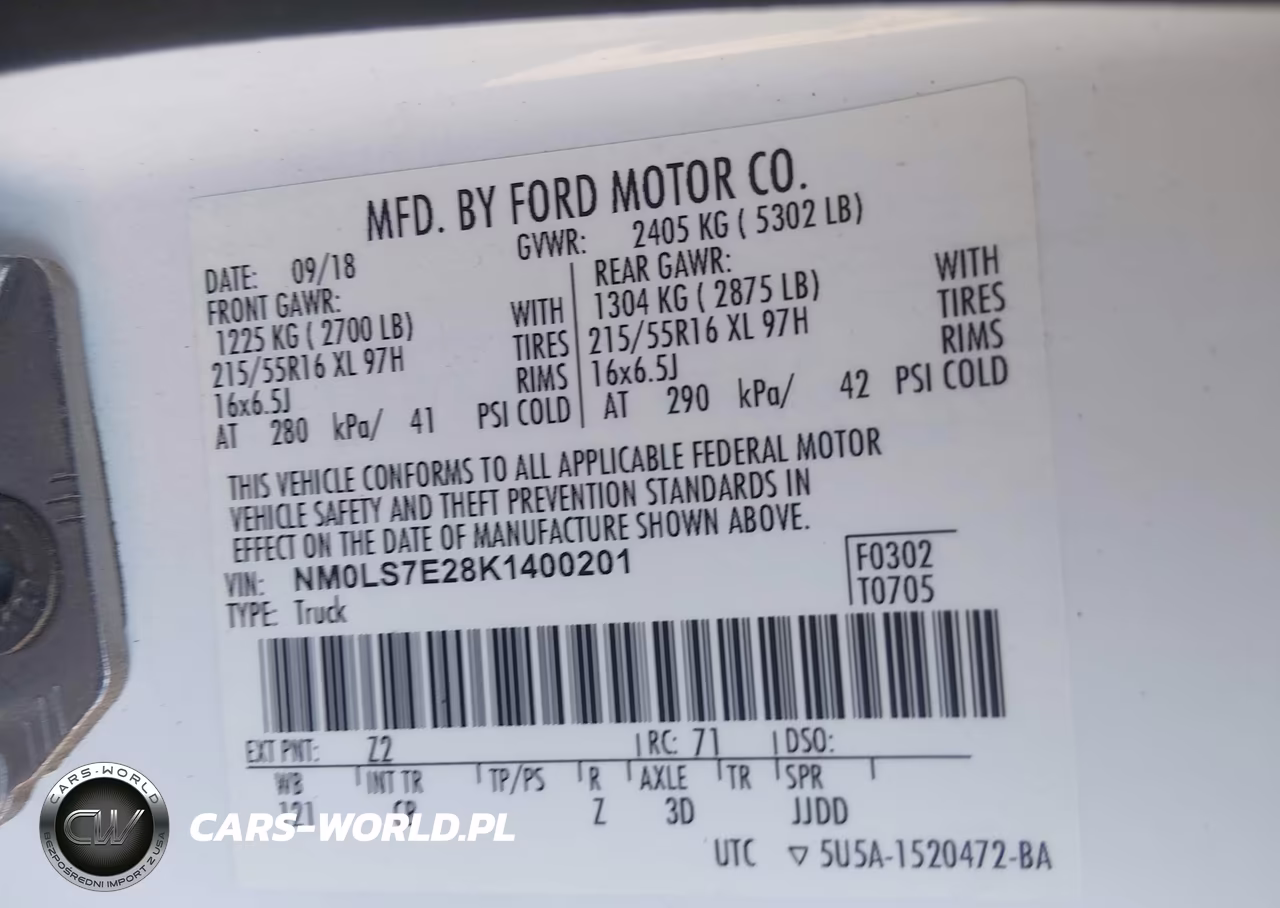 2019 Ford Transit Connect Xl VIN:NM0LS7E28K1400201 - 9