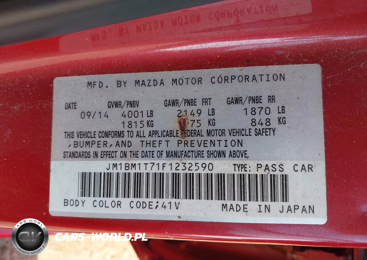 2015 Mazda Mazda3 I Sv VIN:JM1BM1T71F1232590 - 9