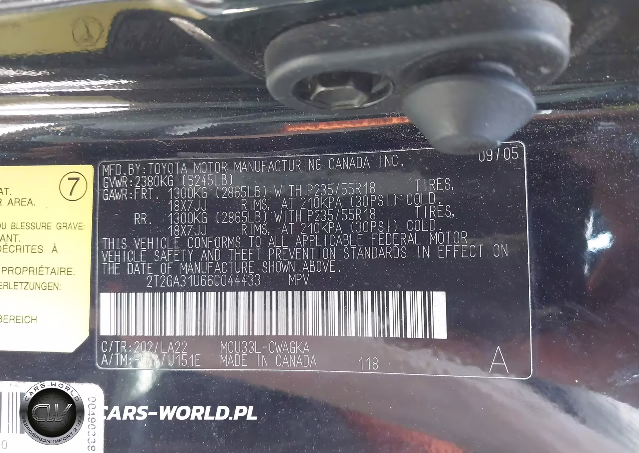 2006 Lexus Rx 330 VIN:2T2GA31U66C044433 - 9
