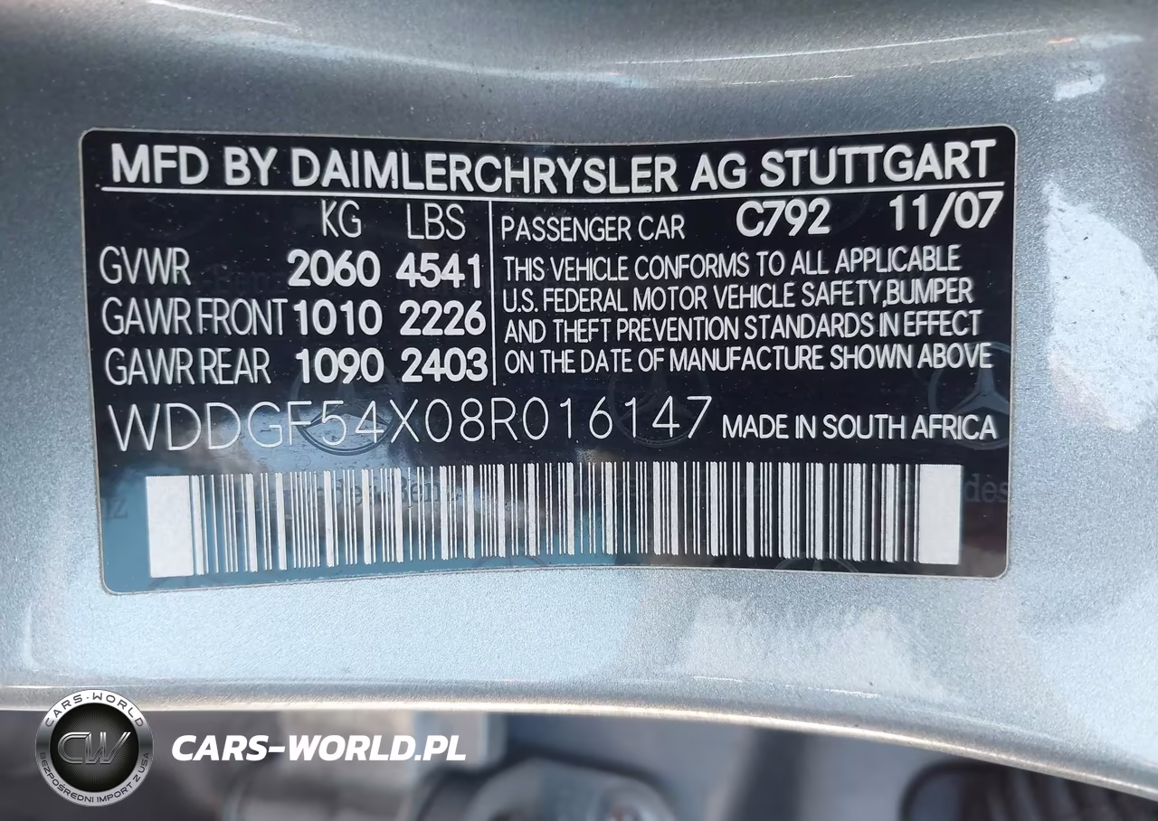 2008 Mercedes-Benz C 300 Luxury-Sport VIN:WDDGF54X08R016147 - 9