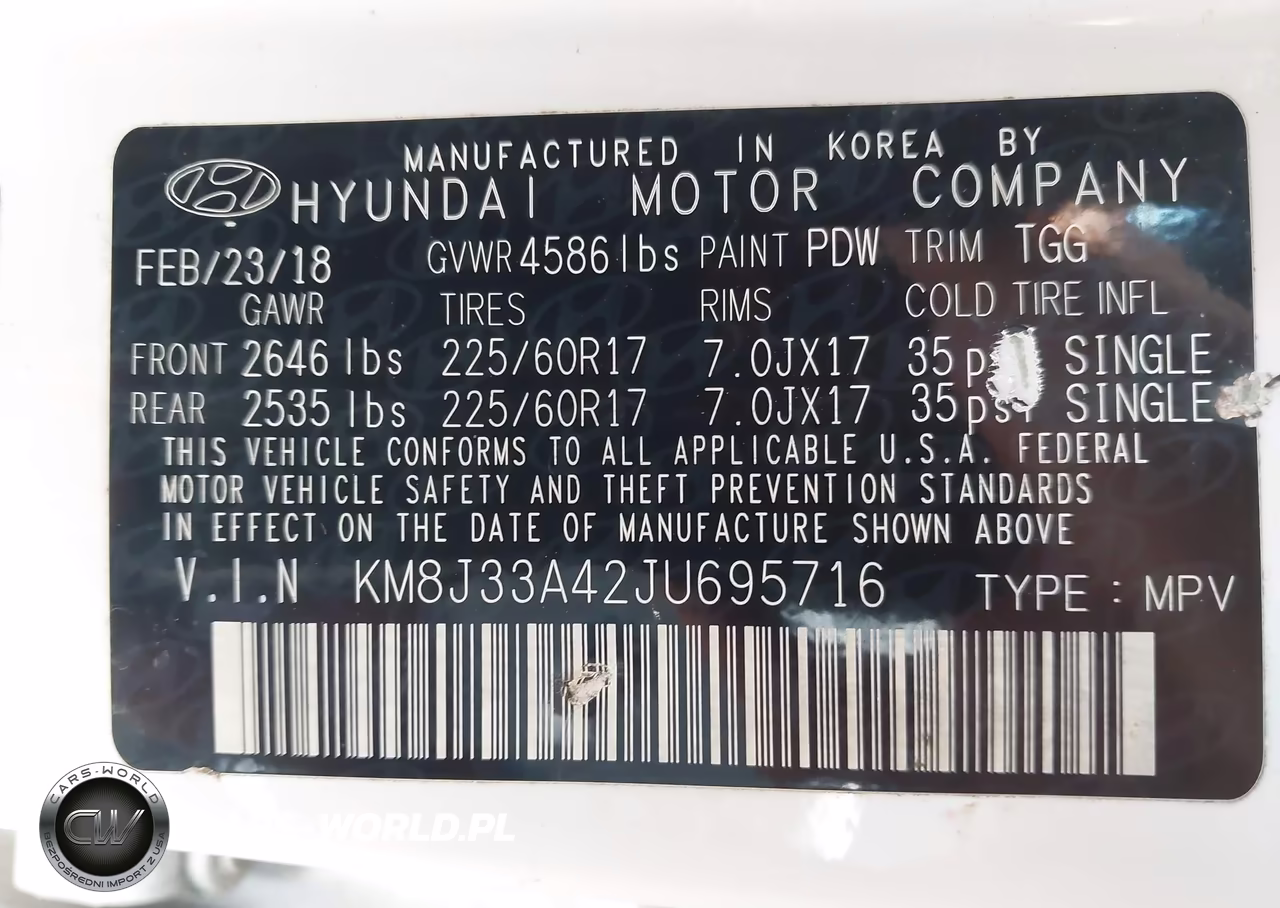 2018 Hyundai Tucson Sel VIN:KM8J33A42JU695716 - 9