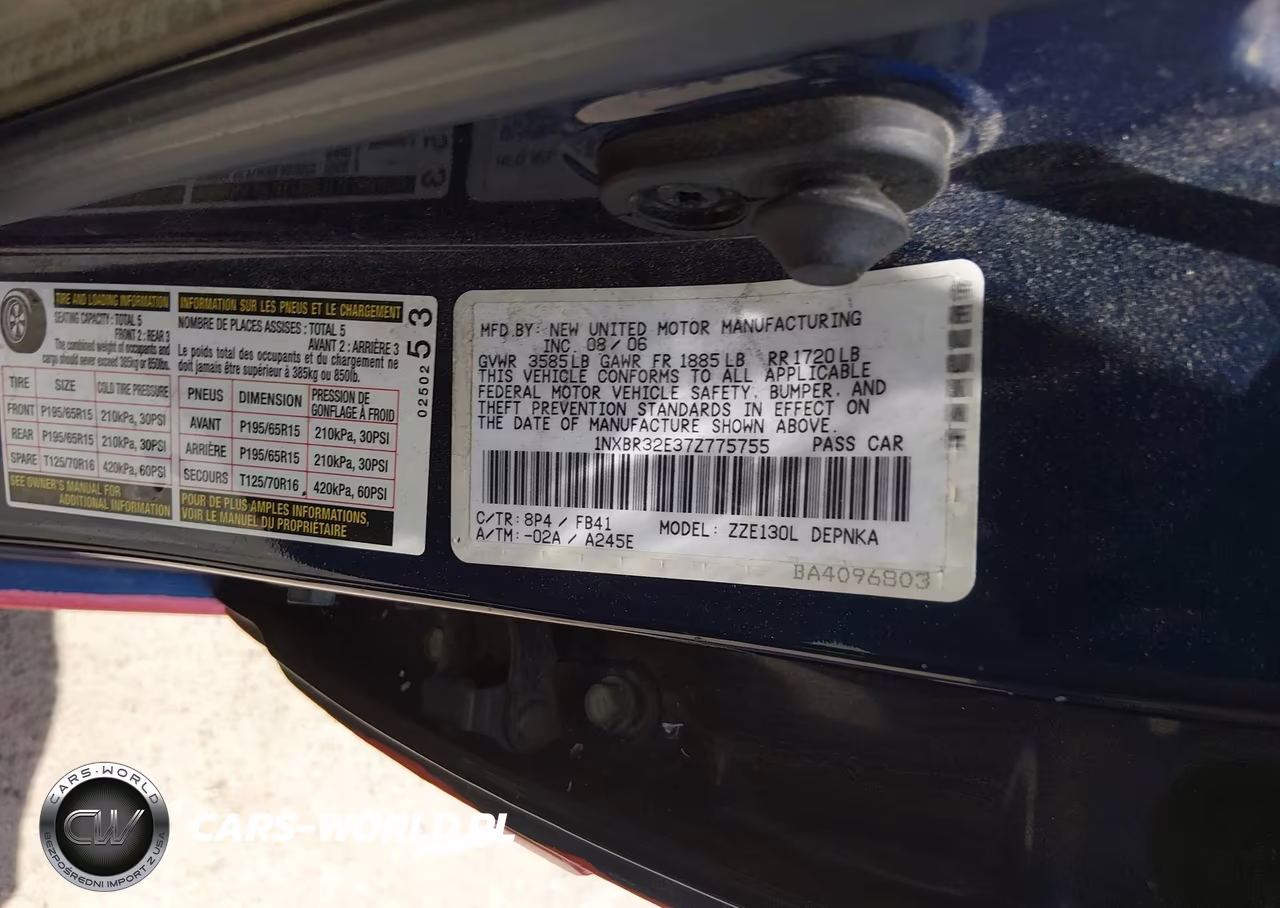 2007 Toyota Corolla Le VIN:1NXBR32E37Z775755 - 9